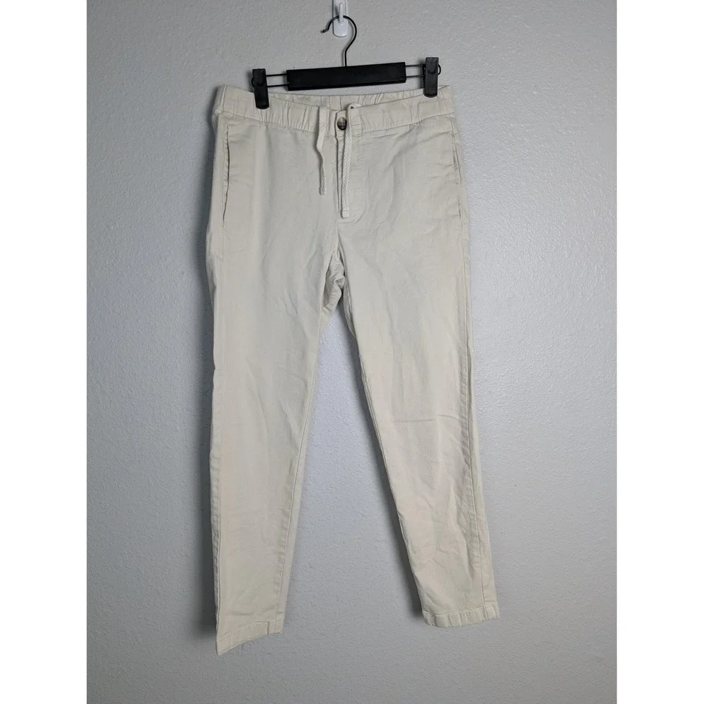 Bonobos‎ Pants Beige Slim Chino Drawstring Stretch Elastic Waist XS short